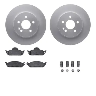 R1 Concepts WDUH1-63207 Carbon Series Brake Rotors W/ 5000 Oep Brake Pads & Hdw